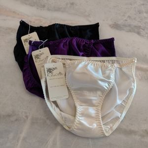 COPY - 3 PCS NWT Silk Panties | Vintage Satin Briefs